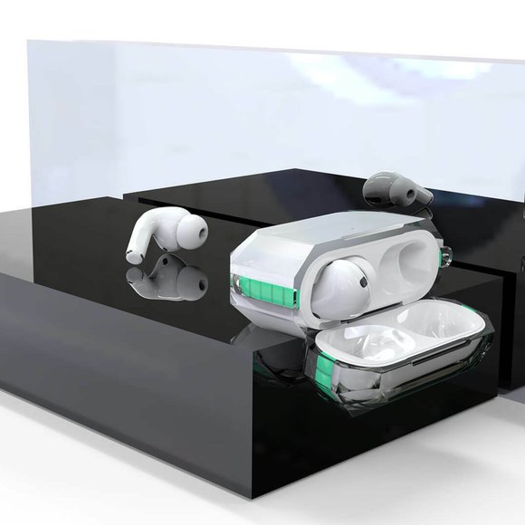 Apple AirPods Pro Case Hybrid Armor Clear Cover Charging Protective+Keychain - Picture 2 of 11